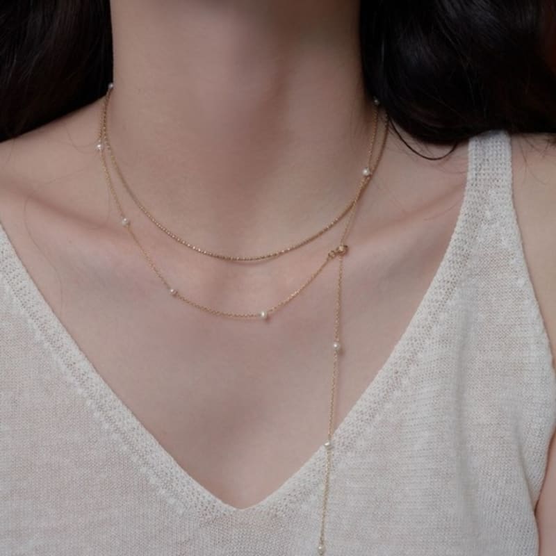 Dawn of Me Diana Pearl Chain Necklace