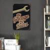 Vintage Metal Wall Art Poster for Cafe