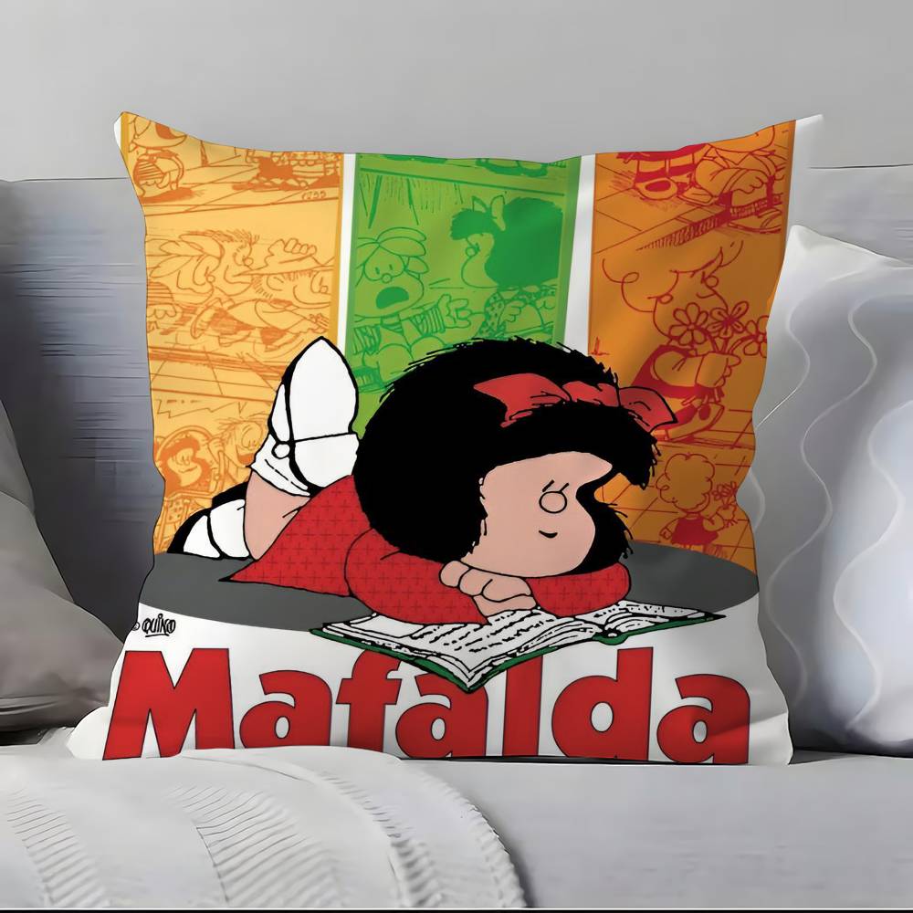 Cartoon M-M-Mafaldas Kissenbezug Kissenhülle Weich Hautfreundlich & Bequem Mit Verstecktem Reißverschluss