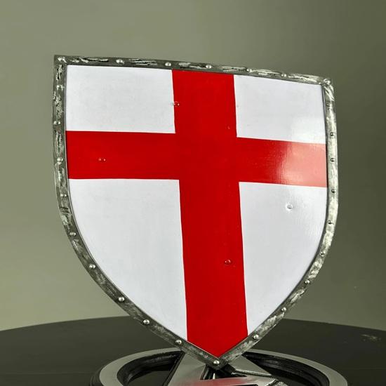 71,12 cm Templerschild Mittelalterlicher Ritter Rotes Kreuz Templerschild Kreuzfahrer Schild Schlachtritter Heizschild Bestes Geschenk