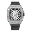 Zido New Richard Men's Skeletonized Luminous Diamond Luxury Automatic Watch