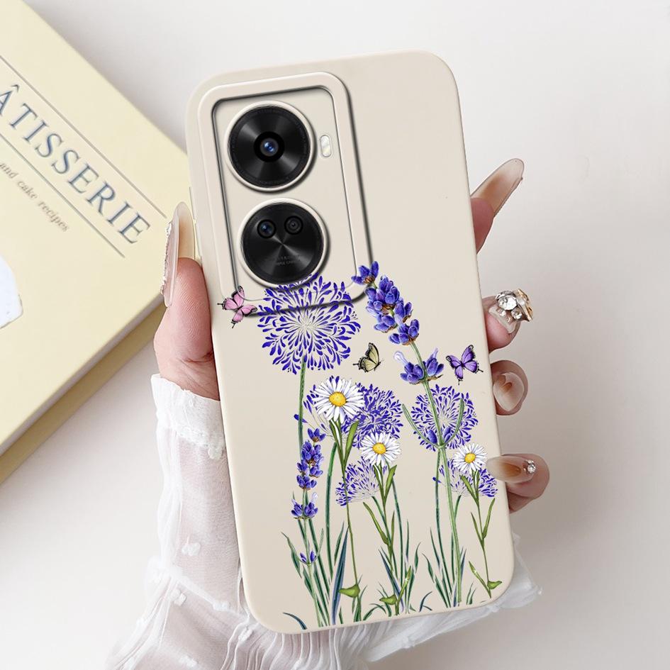 Nova 12 SE Hülle Für Huawei Nova 12 SE Cover 2024 Mode Bemalt Flüssigsilikon Anti-Fall Schutz Stoßfänger Für Nova 12SE Funda