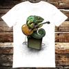 Chameleon Plays The Guitar T  Shirt 6307