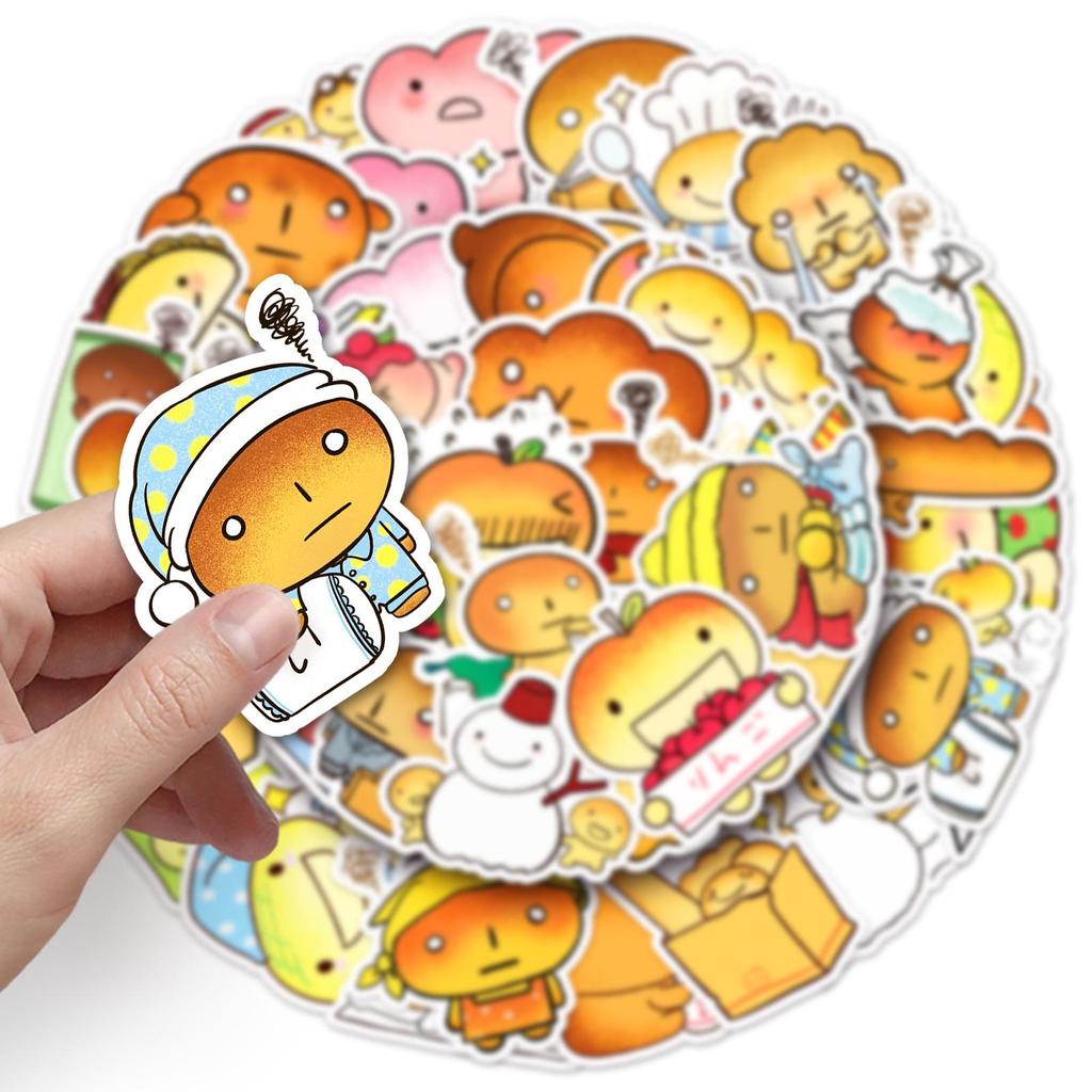 50 Japanese Anime Kogepan Waterproof Stickers for Water Bottles, Thermos Cups, and Notebooks
