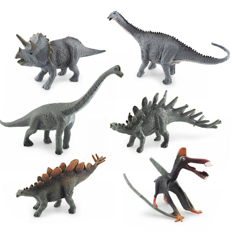 Simulation Jurassic Mini Dinosaur Model Pterosaur Stegosaurus Tyrannosaurus Velociraptor Fusarium Spinosaurus Ornament