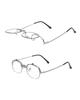 Reading Stylish Reading LY9128 [NEGISU] Flip-up Glasses, Portable, Bifocal/Progressive Lens, Men's & Women's, Glasses, 1.0 1.5 2.0 2.5 3.0 3.5 4.0
