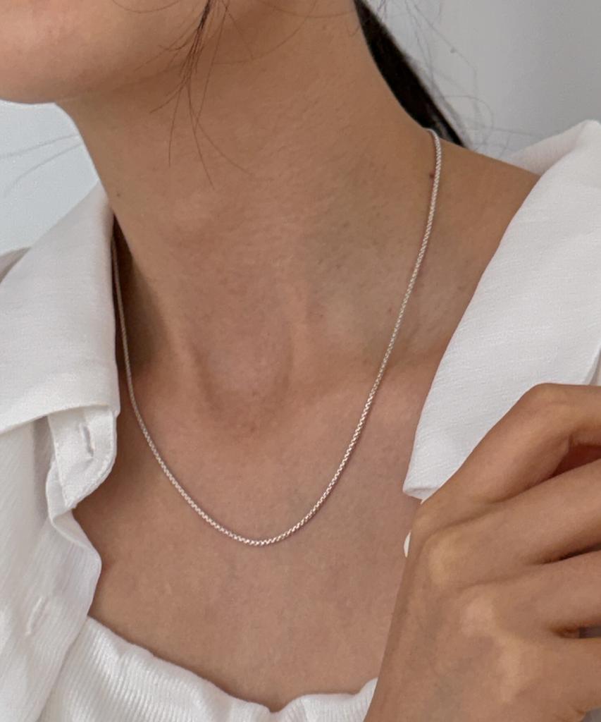 Melliv Box Chain Necklace_Mvn75