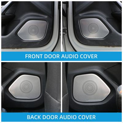 Door Audio Speaker Cover Trim for Peugeot 2008 2019 2020 2025 2025 Interior Loudspeaker Panel Stickers Auto Accessories