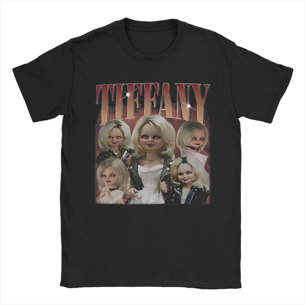 Novelty Toy Gory Chuckys T-Shirt Men's Cotton Short Sleeve Horror Movies 80s Cartoon O-neck Summer Clothes
