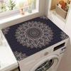American Retro Drum Washing Machine Non-Slip Dust & Water-Resistant Crystal Velvet Cover Pad