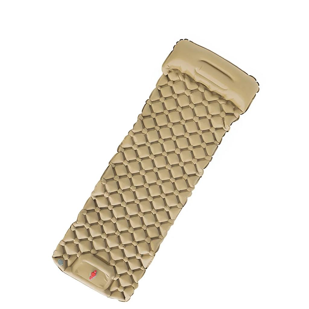 1pc Automatic Inflation Camping Footrest - Outdoor Diamond TPU Mattress/Pillow Portable for Tent Sleeping Pad & Camping Use