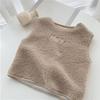 Autumn Winter Outer Wear Boys Girls Children's Velvet Vest Baby Fashionable Waistcoat Kid's Simple