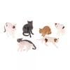 Cute Desktop Decoration Mini Pet Cat Model Ornament Solid Simulation Animal Model Lying Orange Cat Figurine
