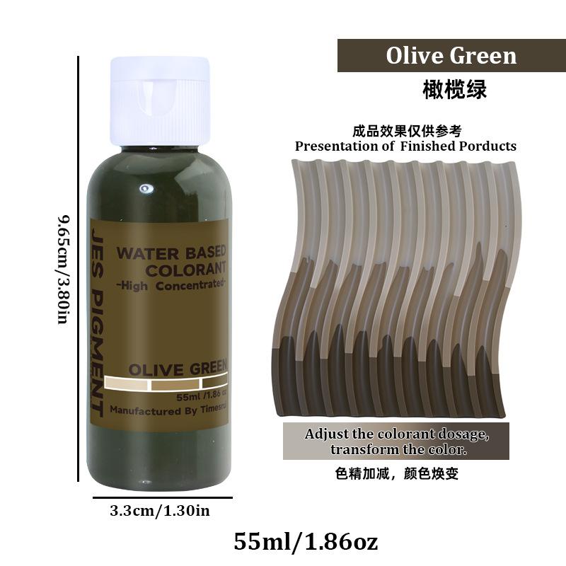 55ml Hochkonzentrierter Wasserbasierter Farbstoff Gips Harz Färbefarben OEM Farbpaste Harzpigment Formen