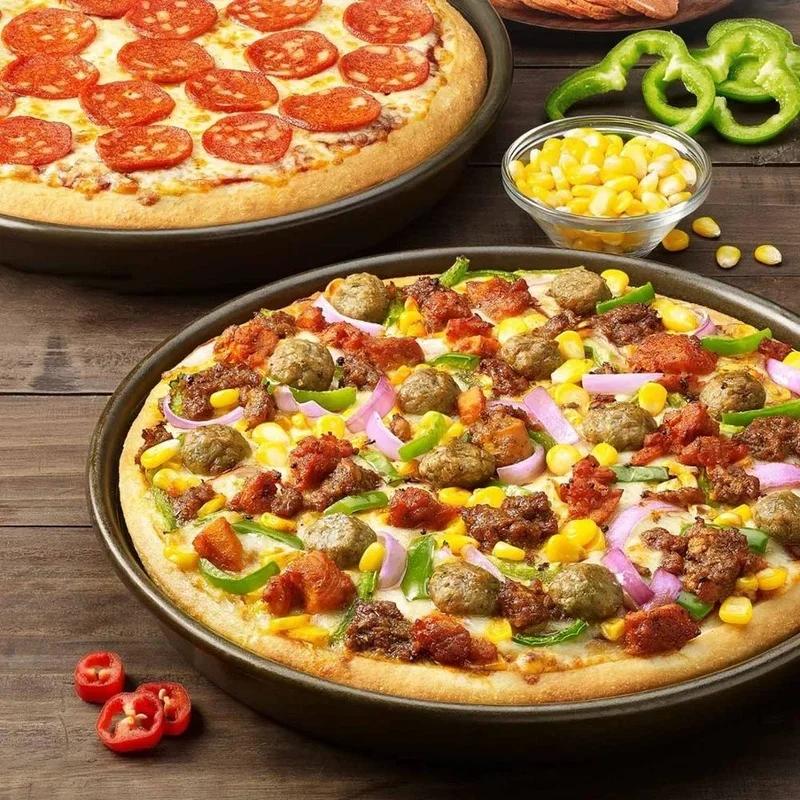 Runde perforierte Pizzapfanne aus Kohlenstoffstahl mit Löchern Backblech für knusprigen Boden, Backgeschirr-Set Kochzubehör