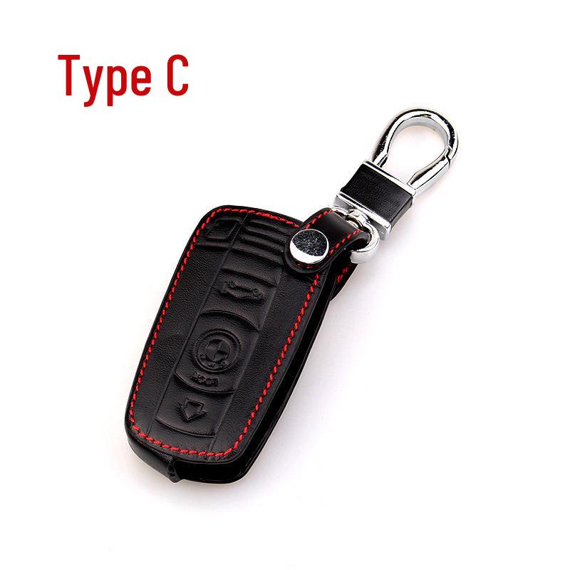 

Leather Key Cover for BMW X Series, 1 Series, 3 Series, New 5 Series, and 7 Series Models