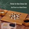 ShengLv Bambus Go-Brett 3-in-1 Schach & Gomoku Set