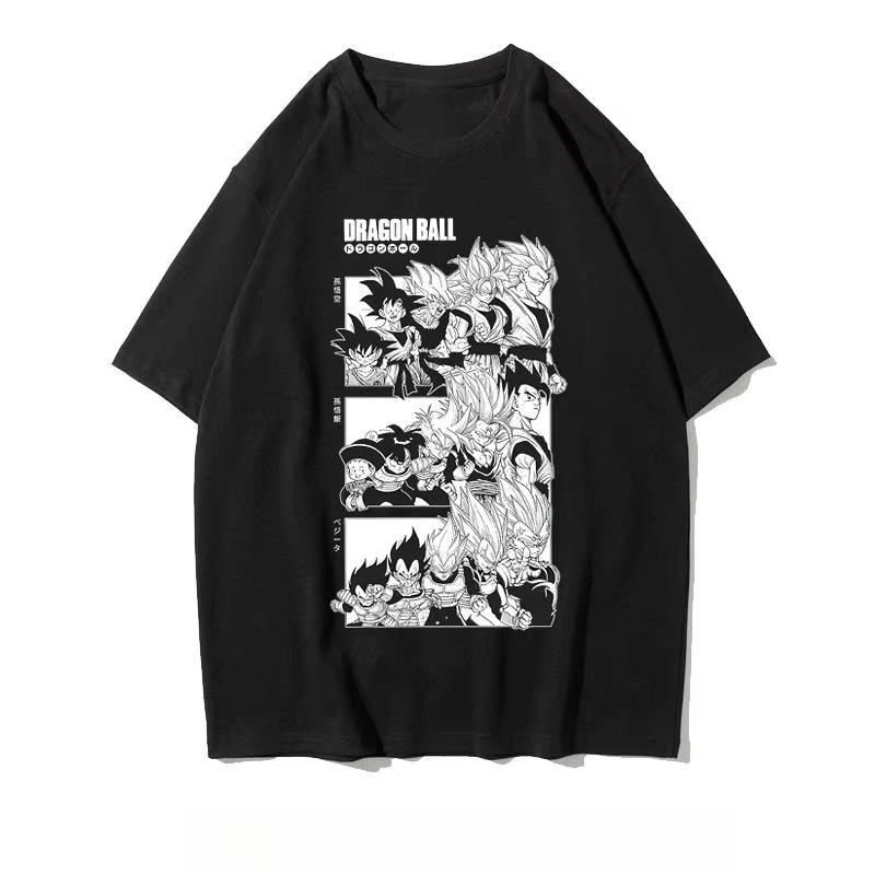 

2026 new Dragon Ball shortsleeved Tshirt made of pure cotton for men Goku Beegita Boiola Sosa 4XL