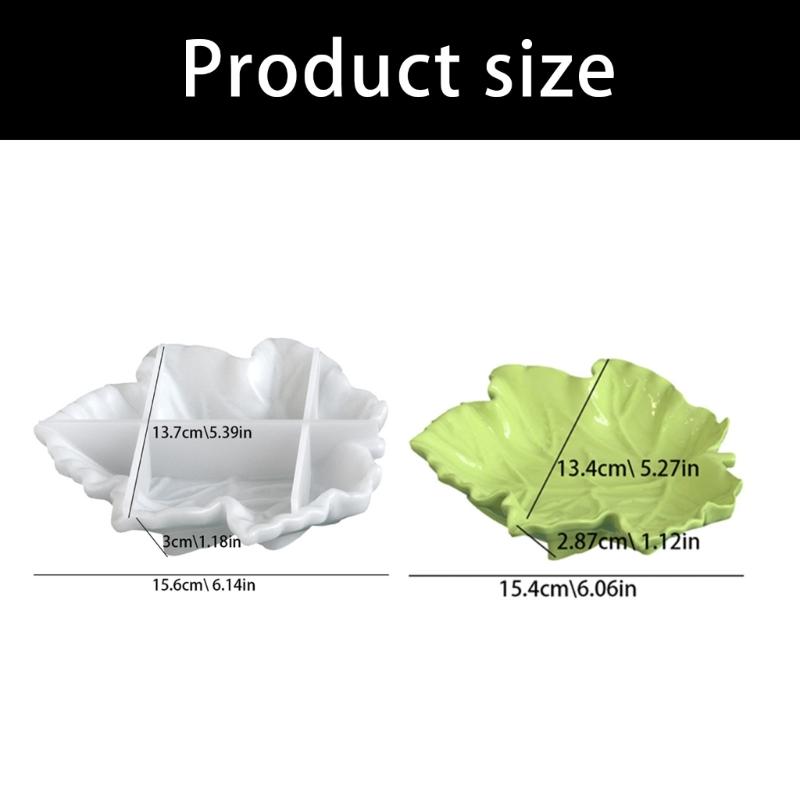 Flexible Silicone Resin Mould For Leaf Trays Epoxy Clay Craft Reusable Materials