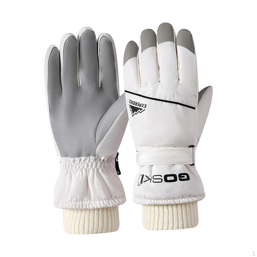 Winter Gloves Lined Warm Mittens Ski for Motorcycling Outdoor Sports Skating