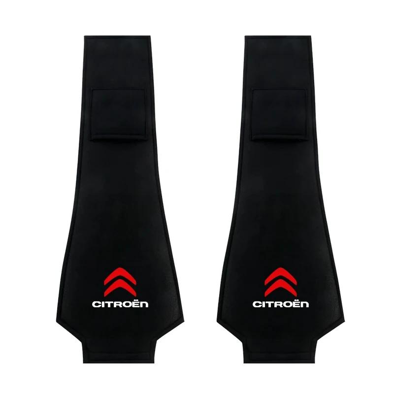Car Super Soft Cotton Headrest Cover For Citroen C3 C4 Grand Picasso C1 C2 Car Safety Belt Shoulder Cover Seat Belt Padding Pad