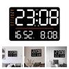 Precisions Temperature Hygrometer Digital Clock with Large LED Display Screen Brightness Adjustment Timer for Home Office