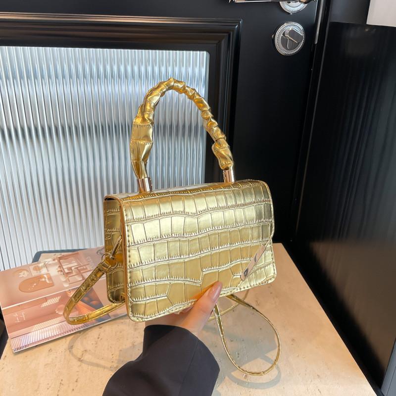 Trendy Casual Small Square Crossbody Bag Fashionable Pu Leather Handbag For Women