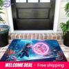 Pokemon Trainer and Mew Underwater Aquarium Print Non-Slip Floor Mat Doormat