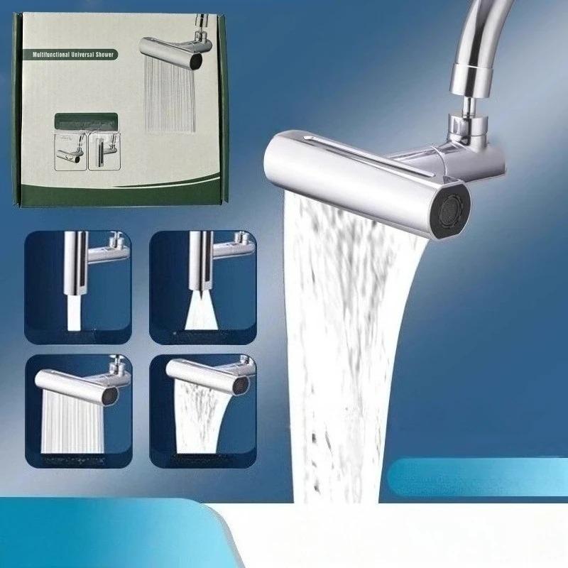 New 3/4 Gear Tap Extender Rainfall Sink Mixer Waterfall Kitchen Faucet Universal Swivel Spout Sprayer Bathroom Basin Water