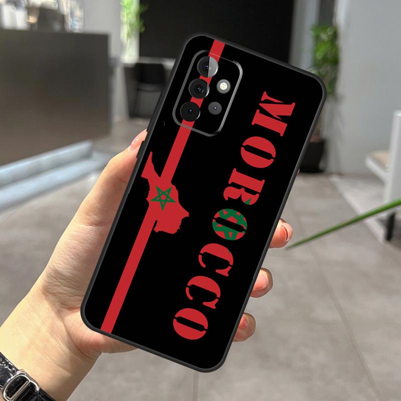 Morocco Flag Coat Of Arms Case For Samsung Galaxy A52 A32 A12 A56 A36 A54 A34 A14 A05 A16 A26 A13 A33 A53 A15 A35 A55