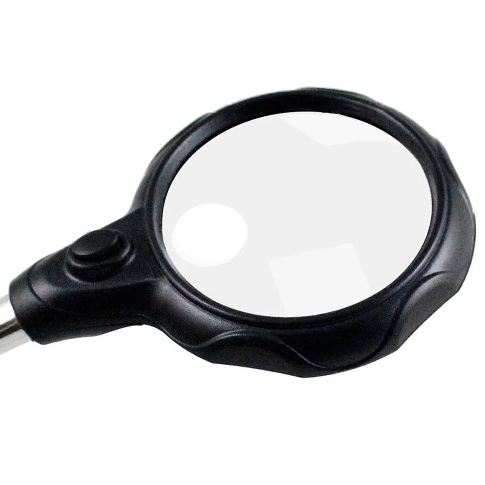 Desktop Welding Auxiliary Clip Magnifier LED Magnifying Glass Soldering Iron Stand