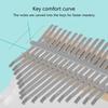 Portable 17 Keys Mini Kalimba Piano Clear Crystal Finger Piano Thumb Piano Musical Instrument Christmas Gift for Kids