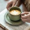 Japanese Retro Ceramic Coffee Cup And Saucer Set Creative Mug Latte Cup Latte Cup Old Teacup Water Cup