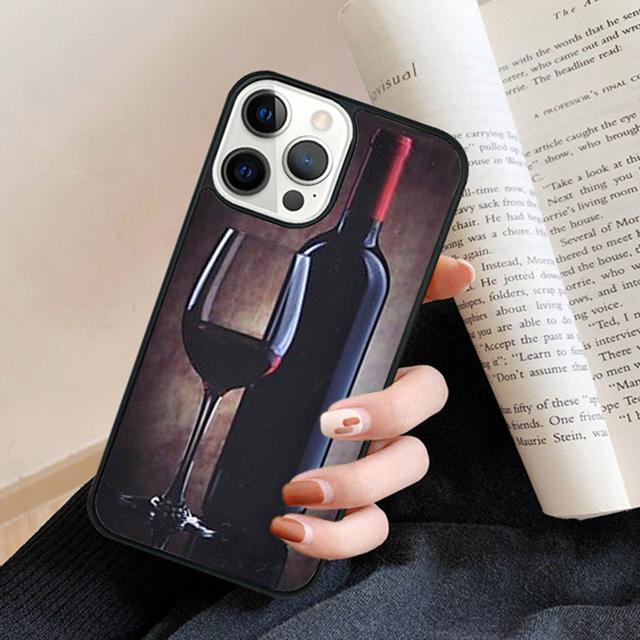 1004 Vintage Wine Pattern phone Case Cover For iPhone 17 Air 16 15 14 Plus for apple 16 11 12 13 Pro Max coque