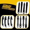 4pcs Outer Door Handle Front & Rear For 2006 - 2011 Hyundai Accent Primed Black