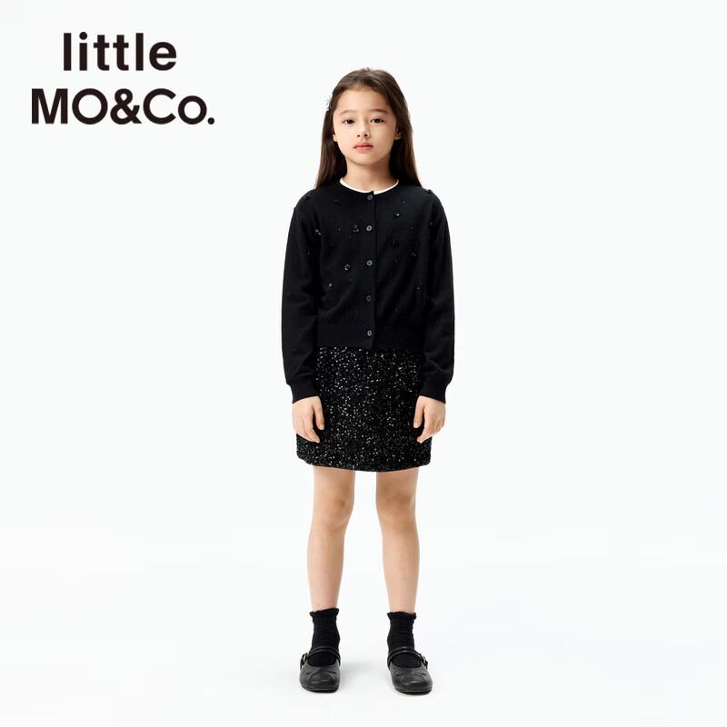 Little MO&Co. Girls' 2025 Autumn Wool Blend Cardigan
