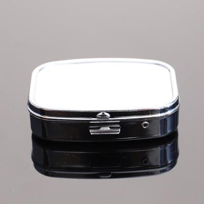 1Pc Waterproof Metal Pill Box Round Square Weekly Metal Pill Storage Box