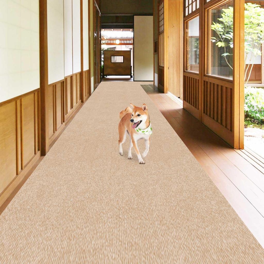 [Amazon Exclusive Brand] HAODEMI Hallway Rug, Carpet Rug, Kitchen Rug, Long, 300x60cm, Pet-Friendly, Flooring, Non-Slip, Reduces Leg and Back Pain, St