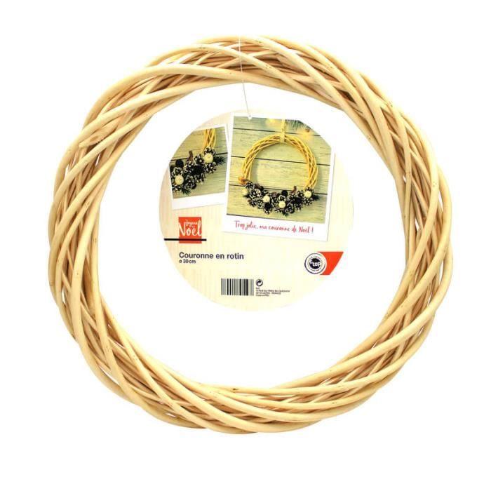 Couronne - Naturel - 30 cm - Rotin - Objets décoratifs - Intérieur