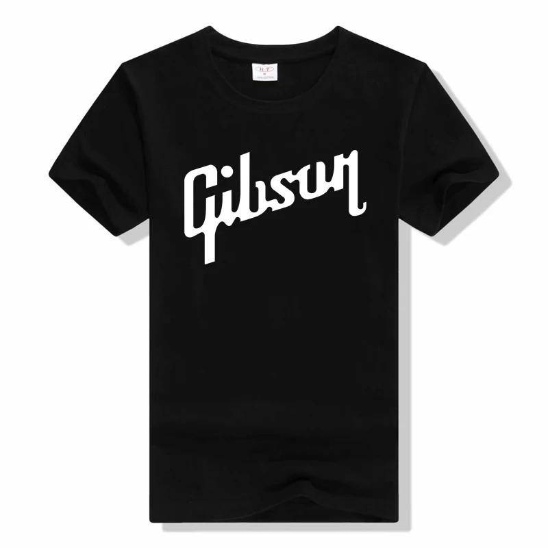 tshirt brand Gibson T Shirts Music Rock Man t shirt Short Sleeve T-Shirt fashion Hip Hop Tee Shirt Tops