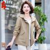 Women's Plus Size Hooded Thin Spring Jacket