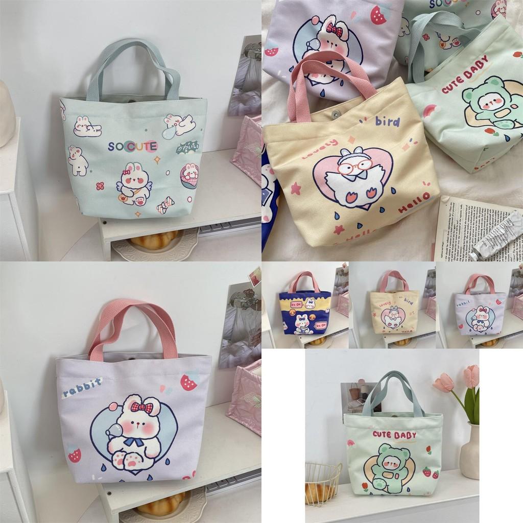 Soft And Spacious Cartoon Tote Bag For Women Ideal For Daily Use And Shopping
