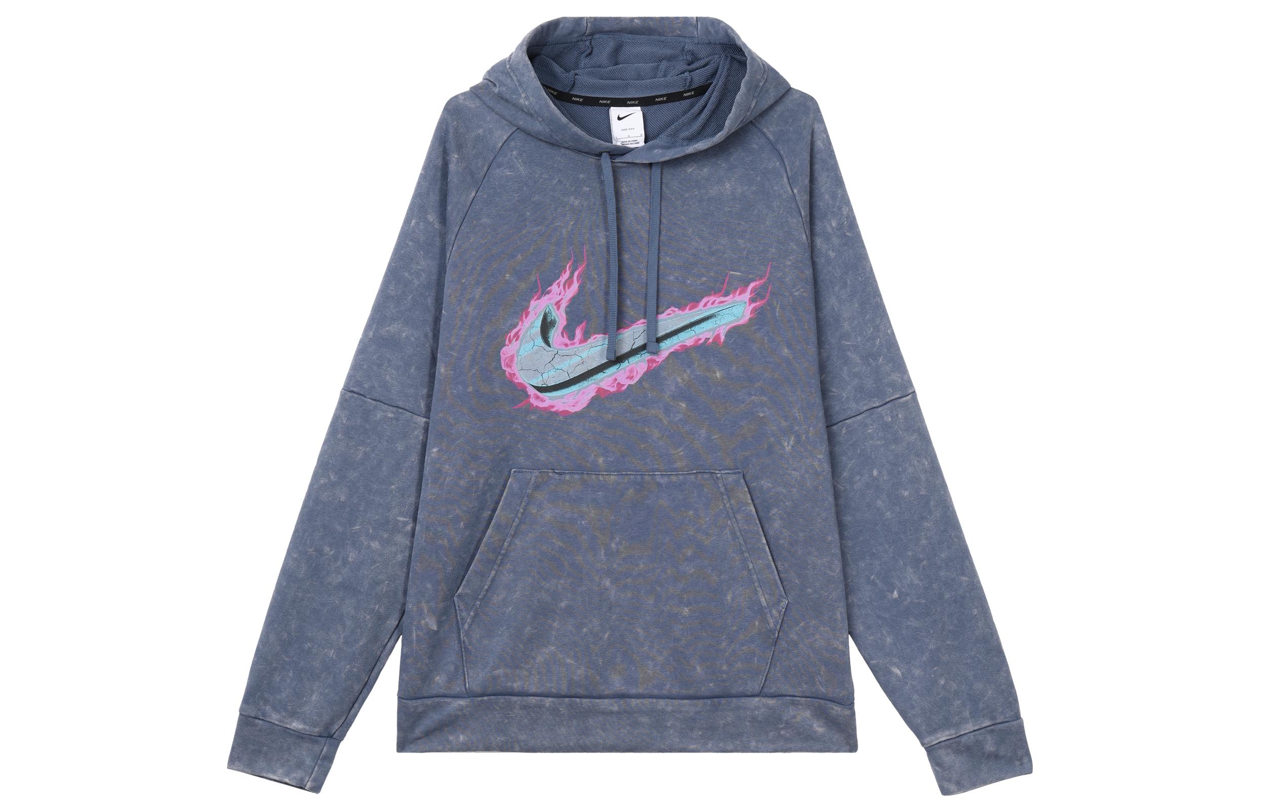 Nike Sweatshirts Men s Fen Blue Hooded Moderate Regular DX1556-491 M