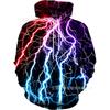 Mens Hooded Sweatshirt With Digital Print Loose Fit Long Sleeve Casual Pullover Daily Wear