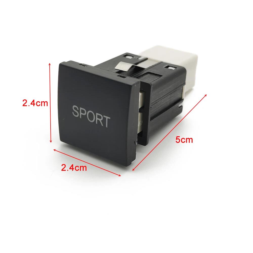 For VW Golf 6 Jetta MK6 EOS Scirocco 2006-2012 Red LED Light Car Sport Button Switch with Wire
