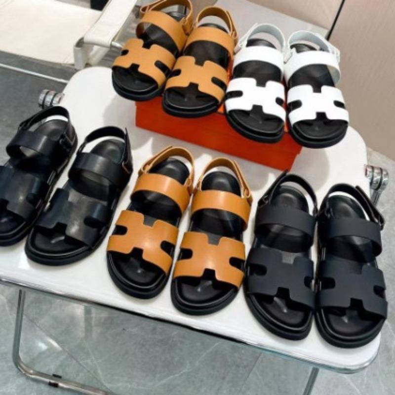 Summer new large size women's shoes sandals women's word Velcro snal