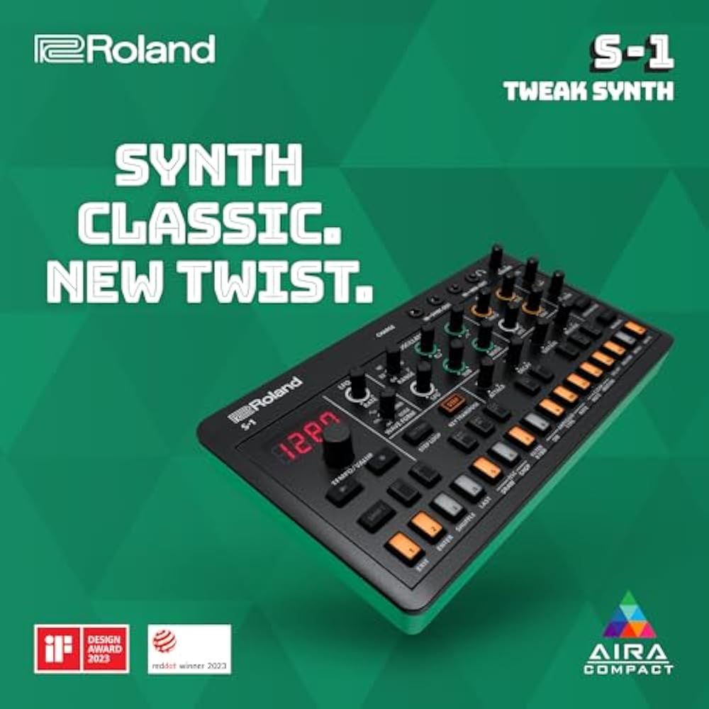 Roland Roland Synthesizer S-1 Portable Polysynth Step Sequencer AIRACOMPACT Tweak Synth Compact S...