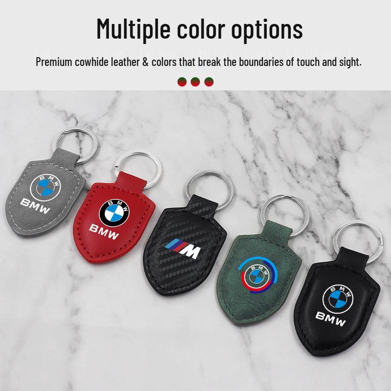 BMW 4 Series Keychain: Carbon Fiber Leather Pendant for 425i, 430i, 428i