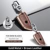 Metal Cowhide Remote New For Bmw G30 G05 X5 F15 X6 F16 7 Series G11 X1 F48 F39 X4 X3 F40 Car Key Case Cover Shell Fob Protector