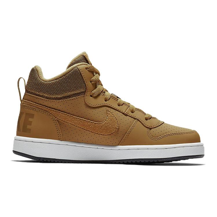 New Nike Court Borough Mid 'Yellow Wheat' GS 839977-701